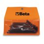 Beta 97BTX/B8 Set Of 8 Ball Head Offset Key Wrenches For Torx® Head Screws (Item 97BTX) In Wallet