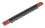 Sealey AK1412 Socket Retaining Rail with 12 Clips 1/4