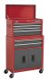 Sealey AP2200BB Topchest & Rollcab Combination 6 Drawer with Ball Bearing Slides   Red/Grey