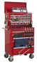 Sealey APCOMBOBBTK55 Topchest & Rollcab Combination 10 Drawer with Ball Bearing Slides   Red & 147pc Tool Kit