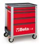 Beta C24S/5 Mobile Roller Cabinet with Five Drawers