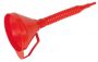 Sealey F16F Funnel with Flexible Spout & Filter Medium ⌀160mm