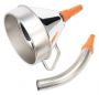 Sealey FM20F Funnel Metal with Flexible Spout & Filter ⌀200mm