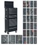 Sealey SPTCOMBO2 Tool Chest Combination 14 Drawer with Ball Bearing Slides   Black & 1179pc Tool Kit