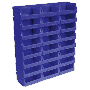 Sealey TPS124B Plastic Storage Bin 105 x 85 x 55mm   Blue Pack of 24