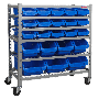 Sealey TPS22 Mobile Bin Storage System 22 Bins