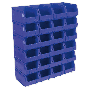 Sealey TPS324B Plastic Storage Bin 150 x 240 x 130mm   Blue Pack of 24