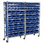 Sealey TPS72 Mobile Bin Storage System 72 Bins