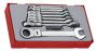 Teng Tools TT6508RF 8 Piece 12 Point Flexible Ratcheting Combination Spanner Set