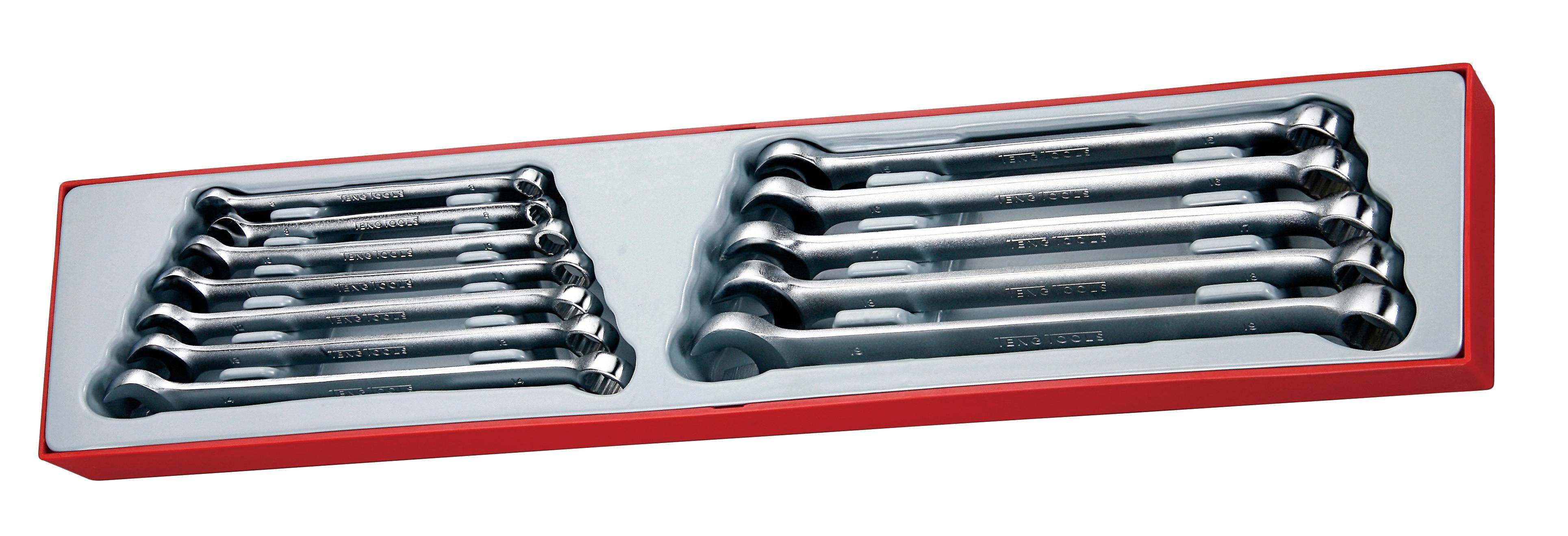 Extra Long Combination Spanner Set in Tray Teng Tools TTXLMP1212 Piece 